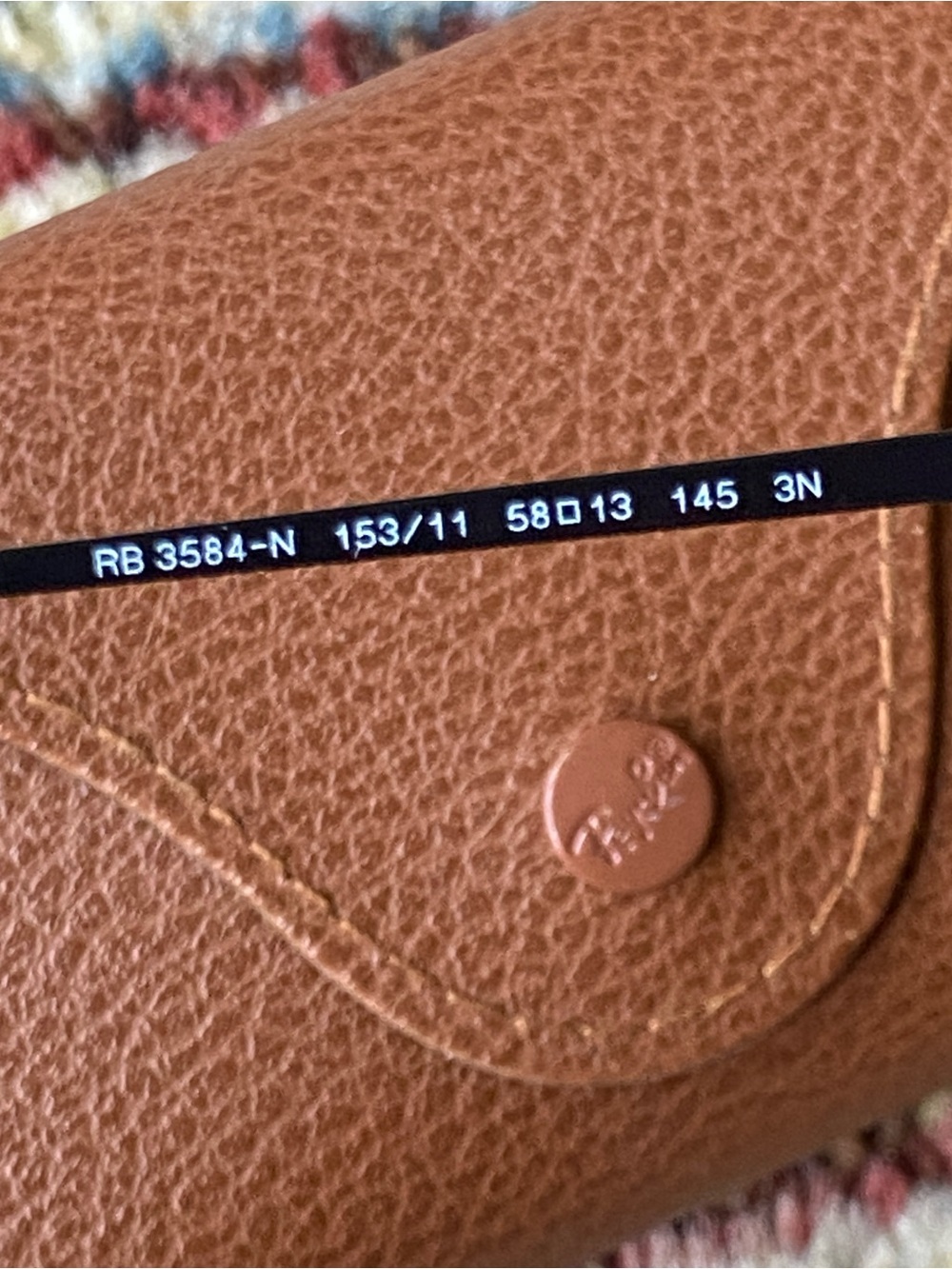 Ray-Ban Black Sunglasses with Brown Leather Case - Picture 6 of 13